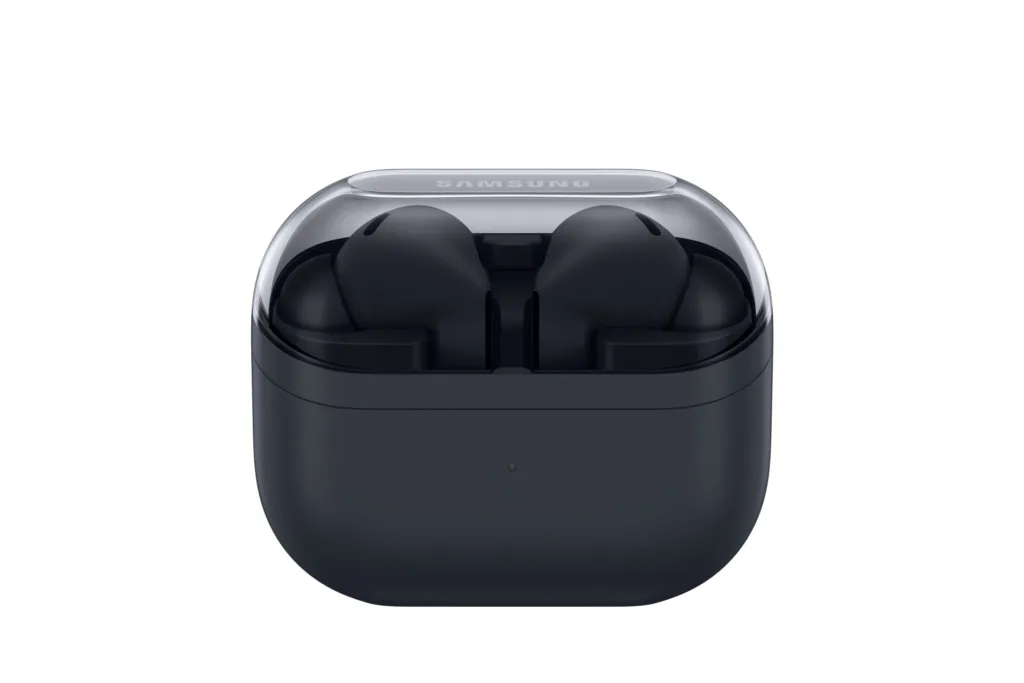 Samsung officialise les Galaxy Buds 3 FE avec ANC et Galaxy AI à moins de 150 euros 56 Buds3 FE Black 004 Case Front RG