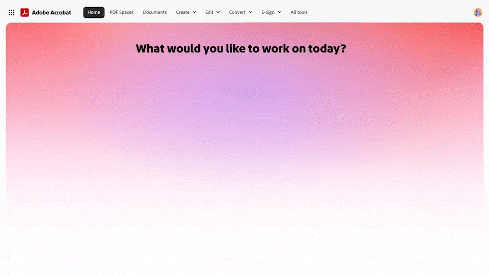 Adobe Acrobat Studio : PDF intelligent, IA intégrée et Express dans une seule plateforme 51 FY25Q3 Acrobat DoThatWithAcrobat GIF4 Web 16x9 EN