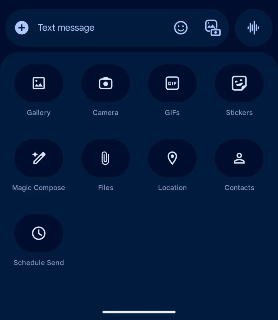 Google Messages Material 3 Expre