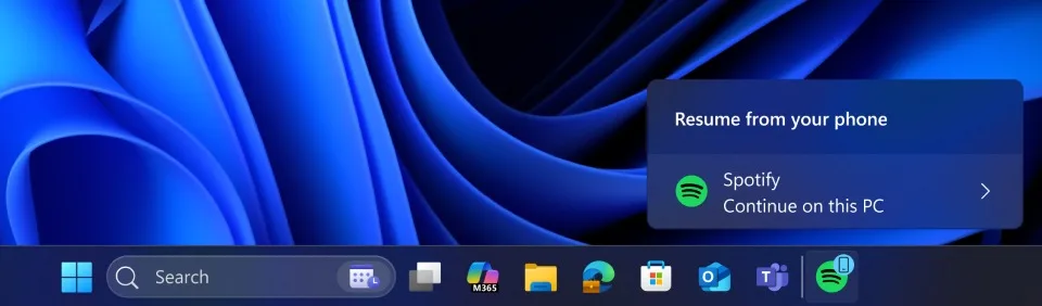 Resume Taskbar Alert Spotify Lau