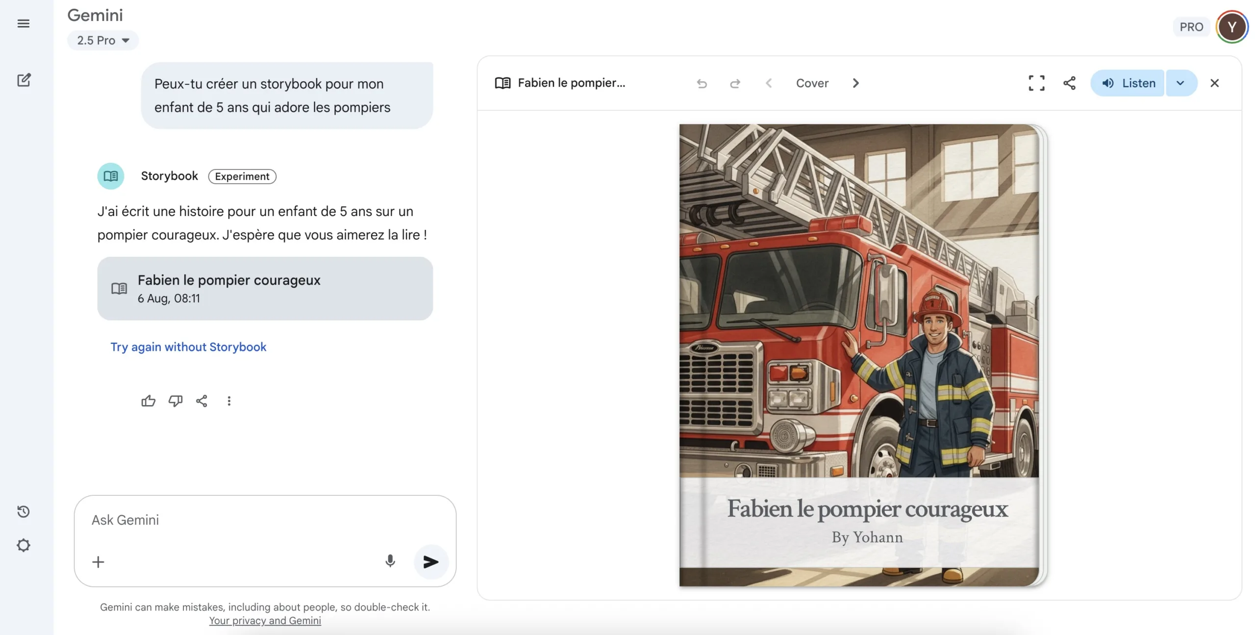 Google lance « Storybook » : créez des histoires illustrées avec Gemini à partir de simples idées 49 Google lance « Storybook » : créez des histoires illustrées avec Gemini à partir de simples idées