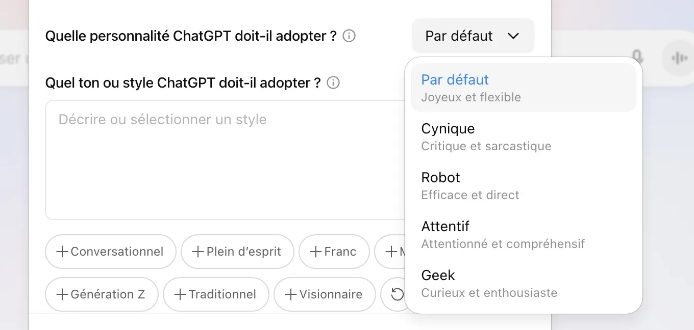 Qu'est-ce que ChatGPT ? L’IA qui écoute, parle, voit… et pense presque comme vous 50 Screen 2025 08 08 at 07.23.29