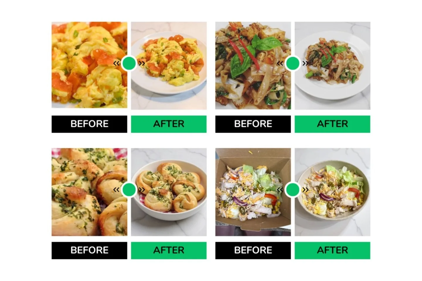 Uber Eats AI Photo menu items