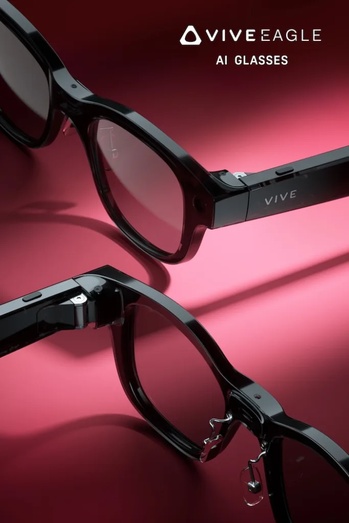 HTC VIVE Eagle : lunettes connectées IA avec traduction en 13 langues et design ultra-léger 56 VIVE Eagle Black
