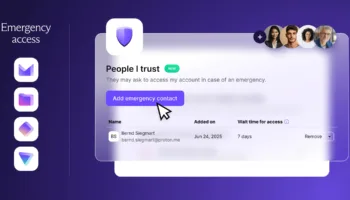 Proton lance Accès d'urgence : une solution pour partager l’accès à vos comptes en cas d’urgence 53 Proton lance Accès d'urgence : une solution pour partager l’accès à vos comptes en cas d’urgence
