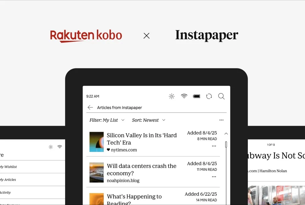 Kobo adopte Instapaper : une nouvelle ère pour la lecture d’articles enregistrés