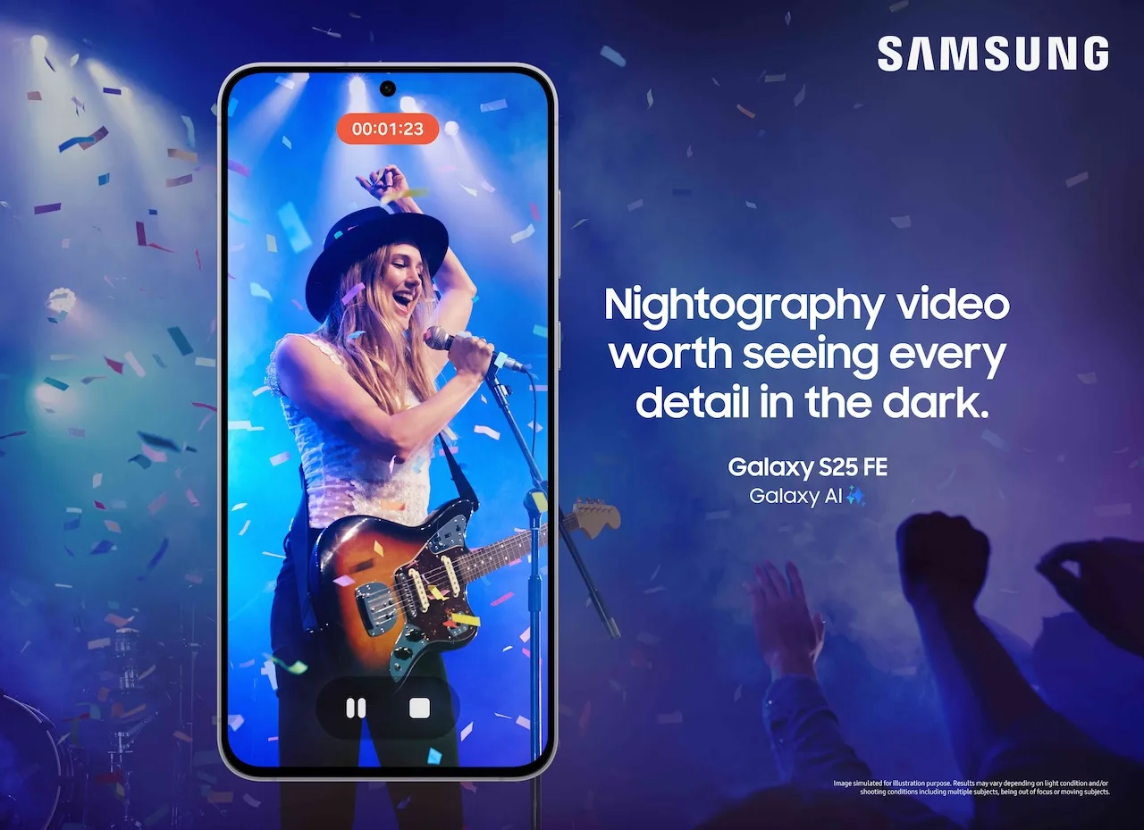 Galaxy S25 FE : Samsung dévoile son nouveau « Fan Edition » avec One UI 8 et Galaxy AI 52 003 kv feature galaxy s25 fe nightography 1p