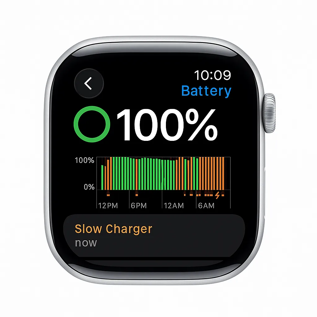 watchOS 26 : l’Apple Watch vous avertit en cas de charge lente