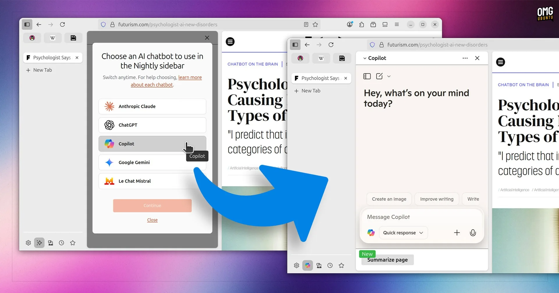Firefox intègre Microsoft Copilot : vers un navigateur ouvert aux IA tierces 47 Firefox intègre Microsoft Copilot : vers un navigateur ouvert aux IA tierces