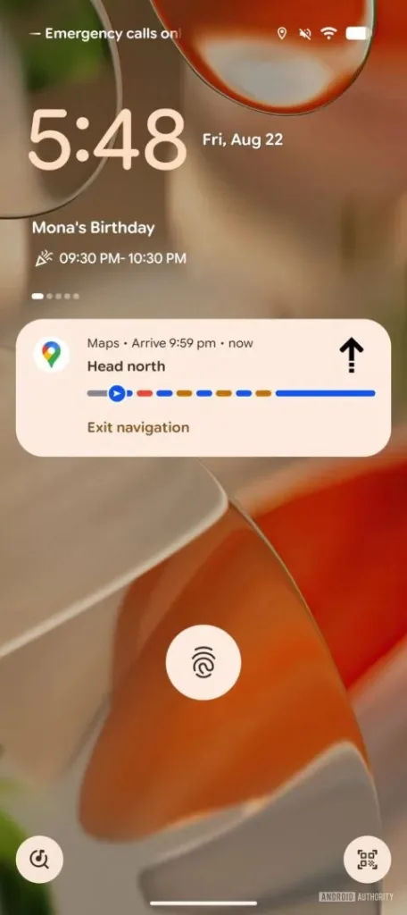 Google Maps : les Live Updates arrivent sur Android 16 QPR2 48 Google Maps Live Updates on Lock