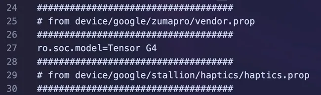 Google Pixel 10a Tensor G4 chip leak