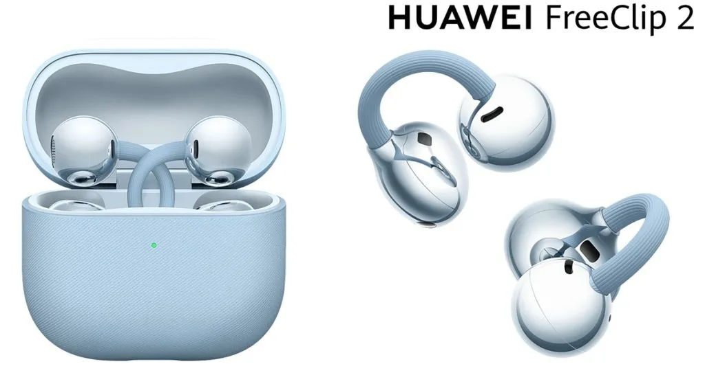 Huawei FreeClip 2 : écouteurs open-ear avec IA, design ultraléger et 38h d’autonomie