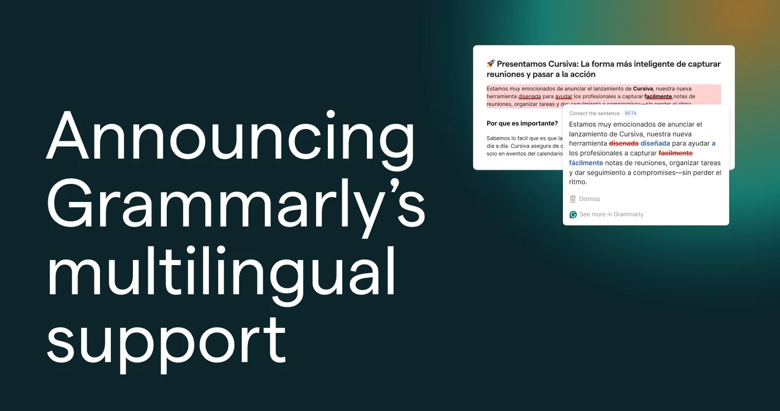 Grammarly ajoute cinq nouvelles langues à son correcteur intelligent