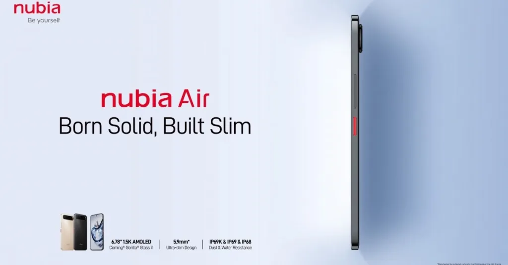 Nubia AIr Launch Specs Price