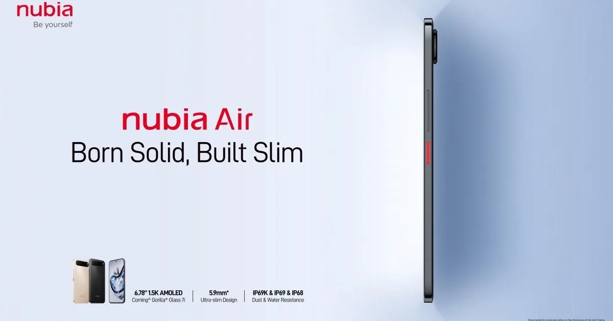 Nubia Air : le nouveau smartphone ultra-fin qui ne sacrifie pas l’endurance