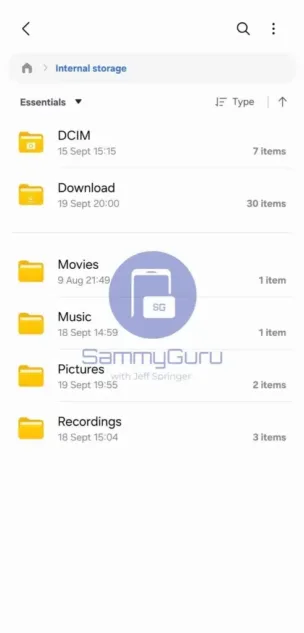 One UI 8.5 My Files SammyGuru 2