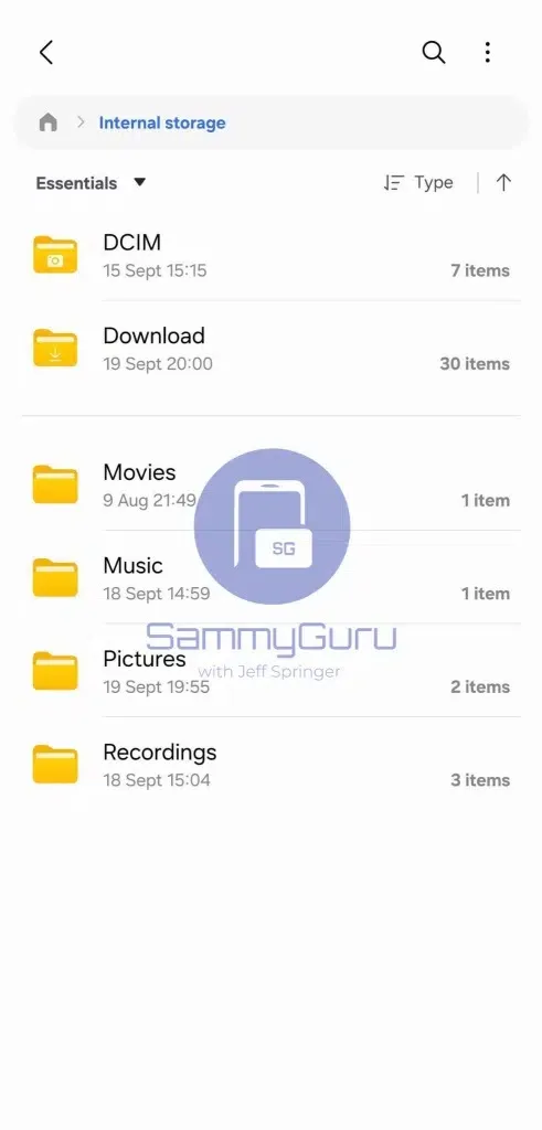 One UI 8.5 My Files SammyGuru 2