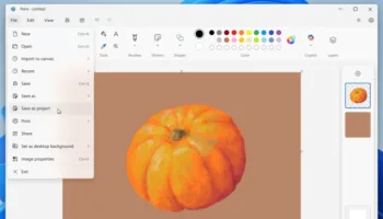 Windows 11 : Microsoft Paint se dote de fichiers projet et de pinceaux à opacité réglable