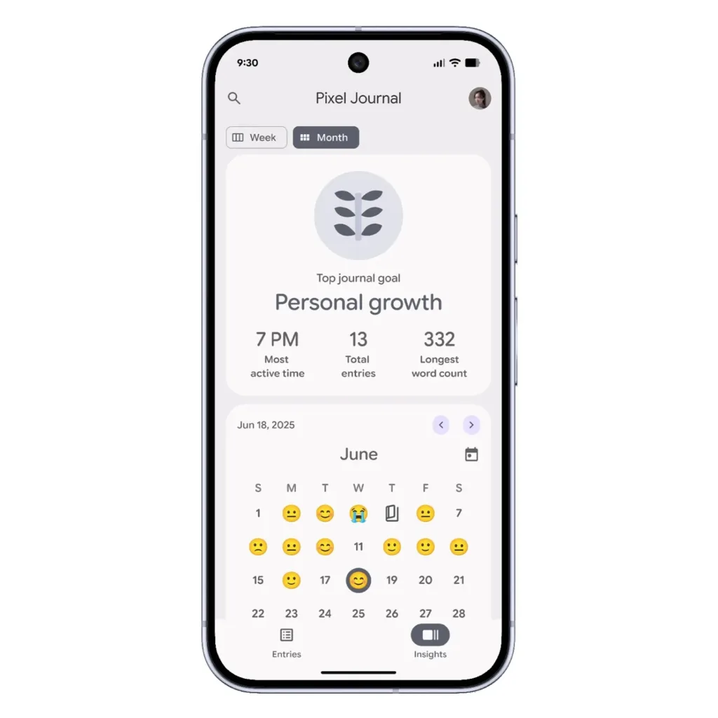 Pixel Journal vs Apple Journal : Google mise sur l’IA, Apple sur la pleine conscience 51 PixelAI Carousel1.max 1500x1500 1