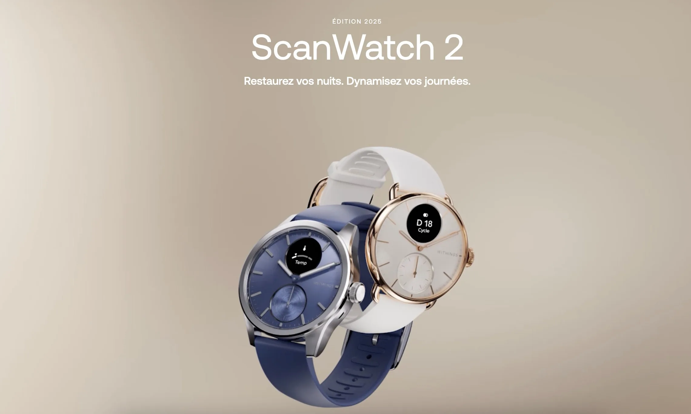 Voici la nouvelle Withings ScanWatch 2 : IA prédictive, 35 biomarqueurs et 35 jours d’autonomie