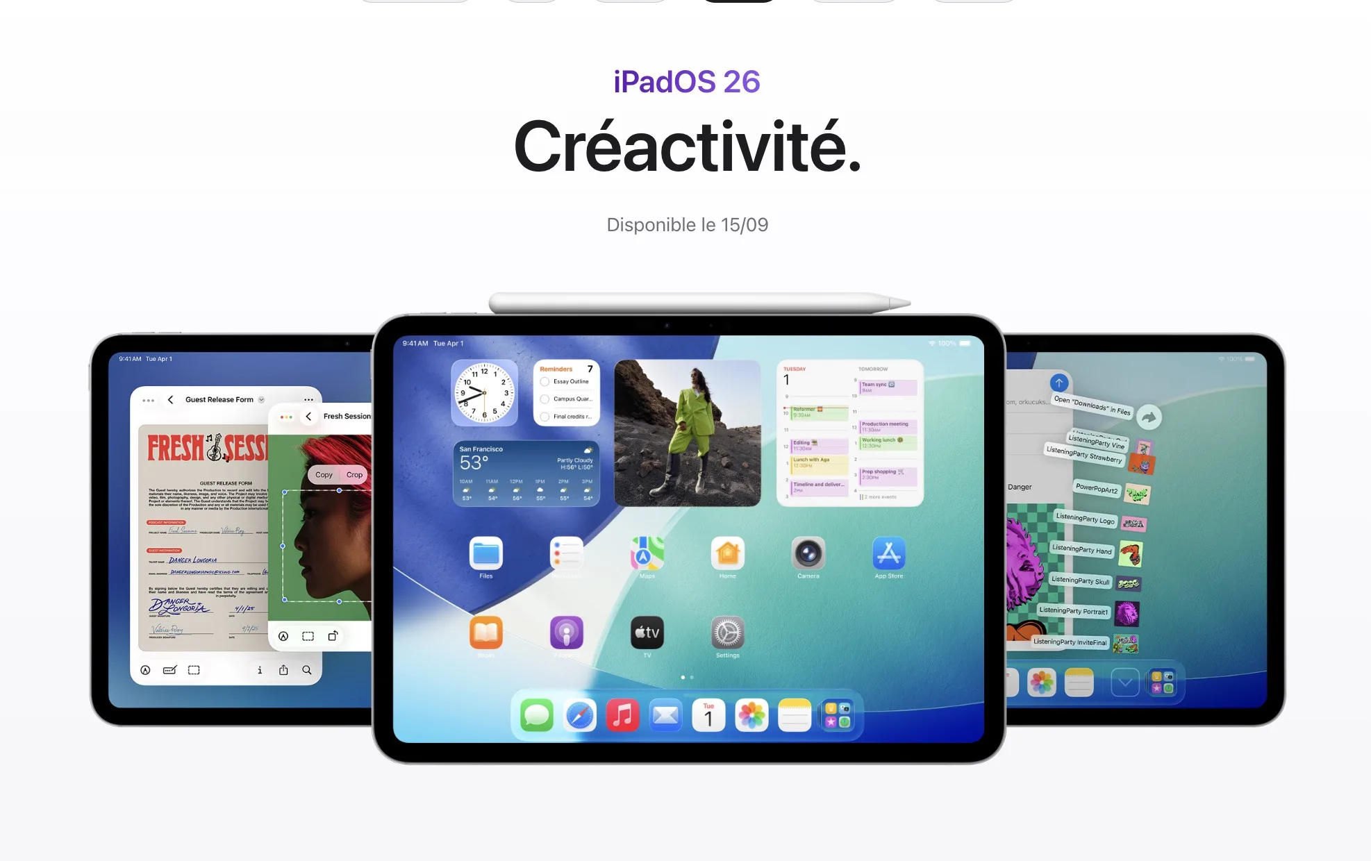 iPadOS 26 arrive le 15 septembre avec une refonte du multitâche