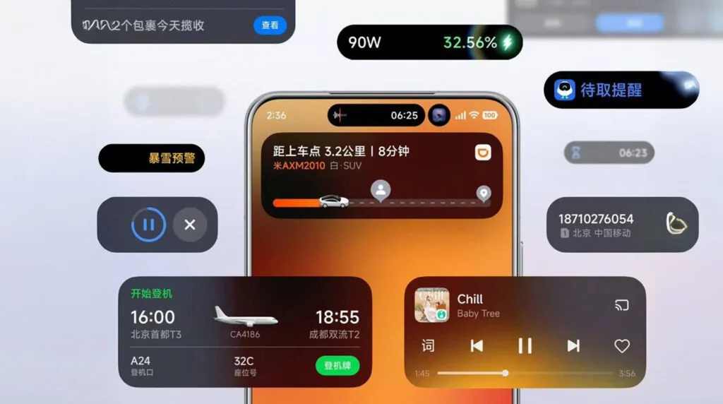 Xiaomi HyperOS 3 Super Island 1
