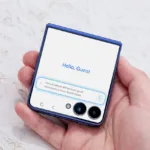 020 handson galaxy zflip7 blueshadow