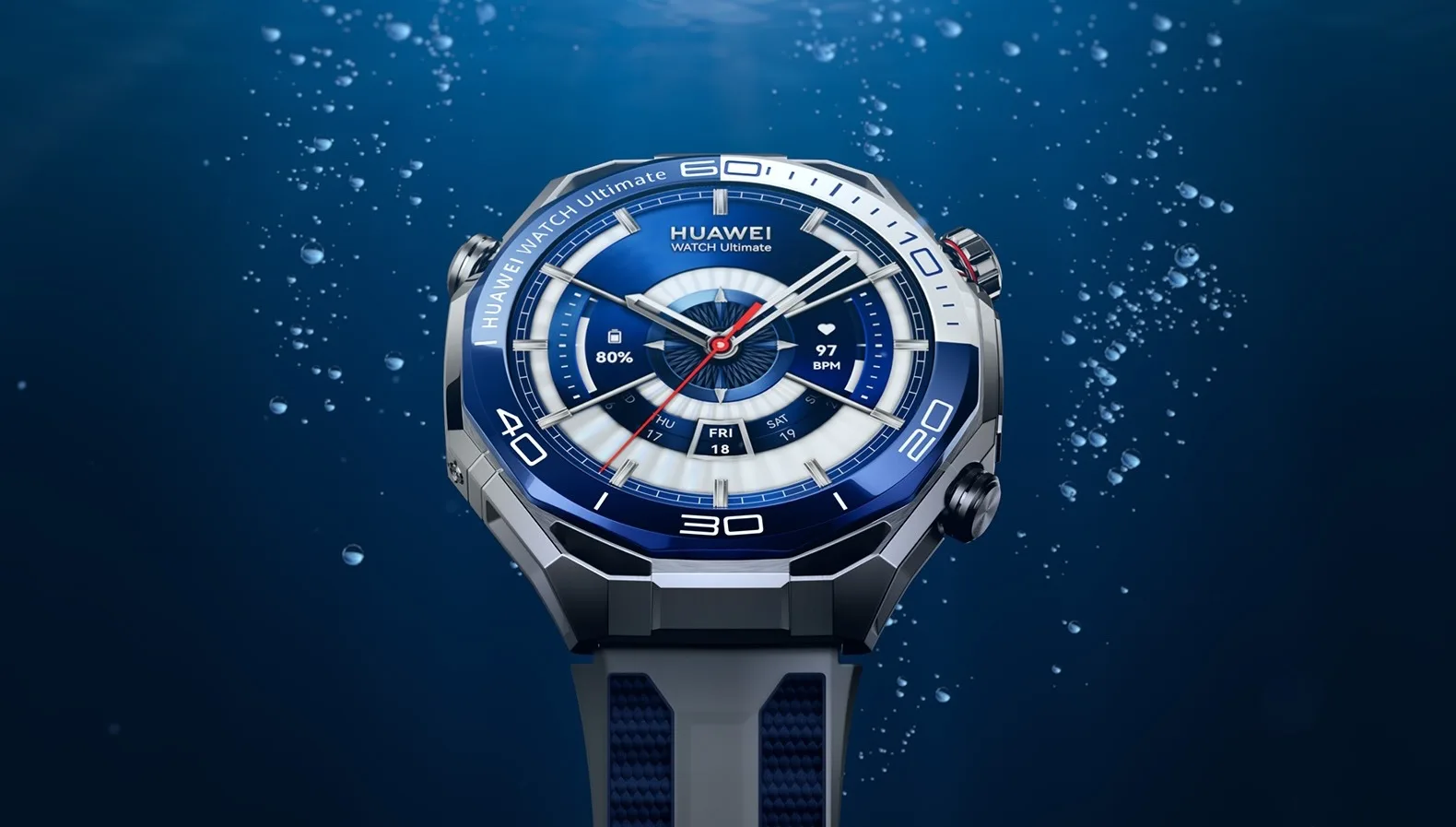 Huawei Watch Ultimate 2 : la première montre connectée au monde avec communication sonar sous-marine