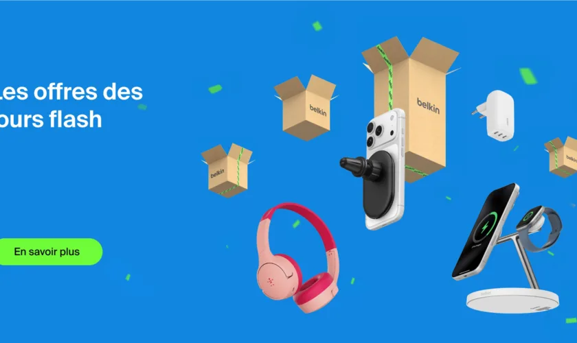 Jours Flash Amazon : Belkin brade ses chargeurs et accessoires audio jusqu’à -51 % 73 Jours Flash Amazon : Belkin brade ses chargeurs et accessoires audio jusqu’à -51 %