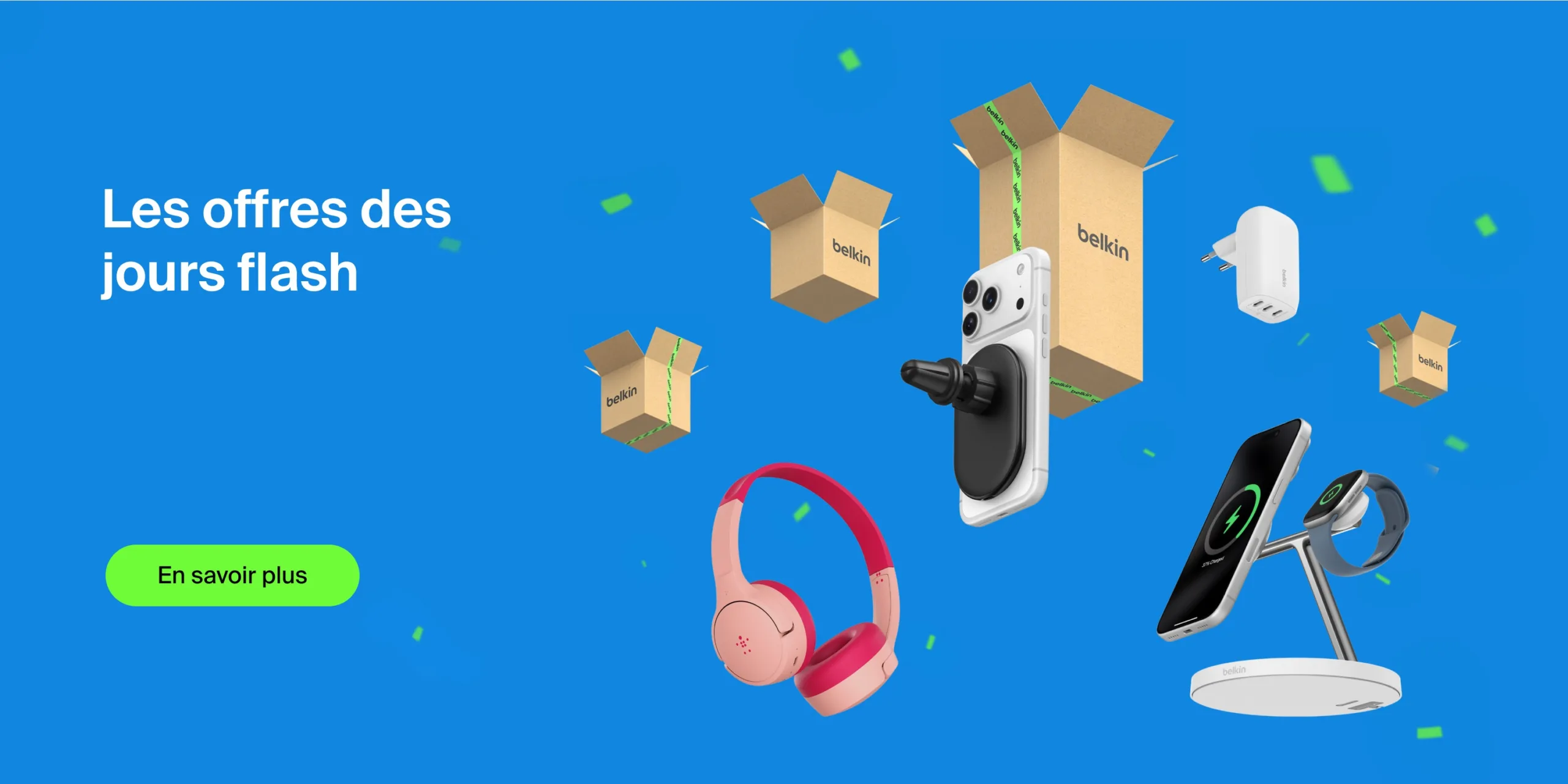 Jours Flash Amazon : Belkin brade ses chargeurs et accessoires audio jusqu’à -51 %