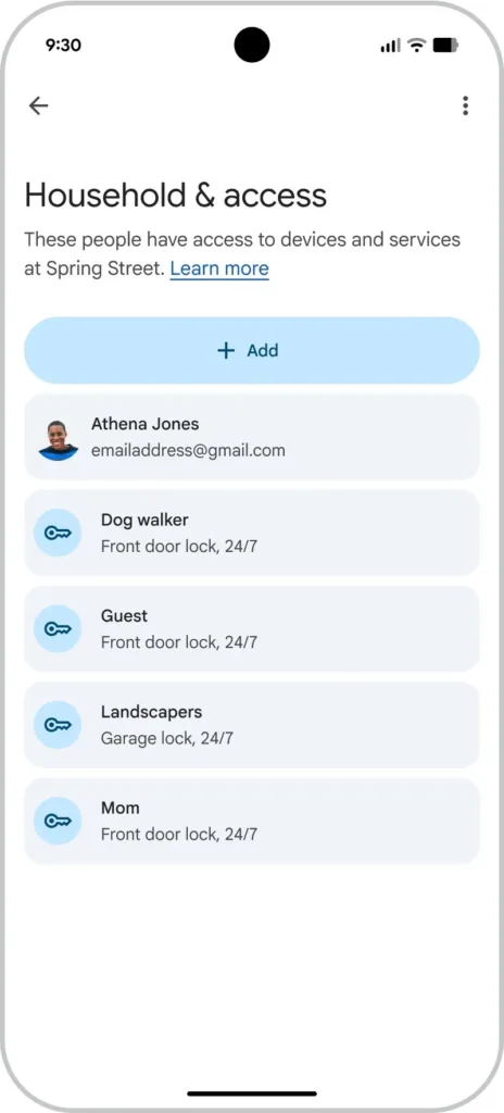 Google Home 4.0 : une refonte totale de l’app, plus rapide et boostée à Gemini 52 Copy of Home app Improvements 07 manage access