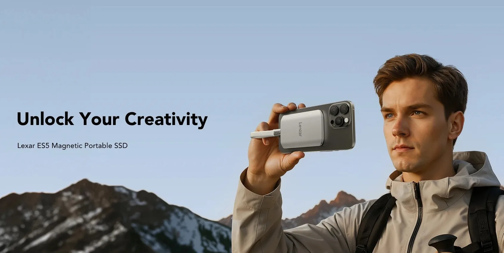 Lexar ES5 : le SSD magnétique ultra-rapide qui se fixe à l’iPhone grâce à MagSafe 49 Lexar ES5 : le SSD magnétique ultra-rapide qui se fixe à l’iPhone grâce à MagSafe