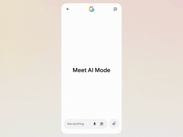 Google AI Mode shopping visual search