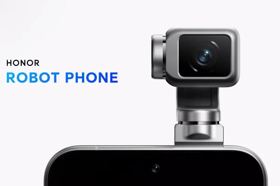 Honor dévoile le « Robot Phone » : un smartphone à caméra gimbal intelligente qui bouge toute seule