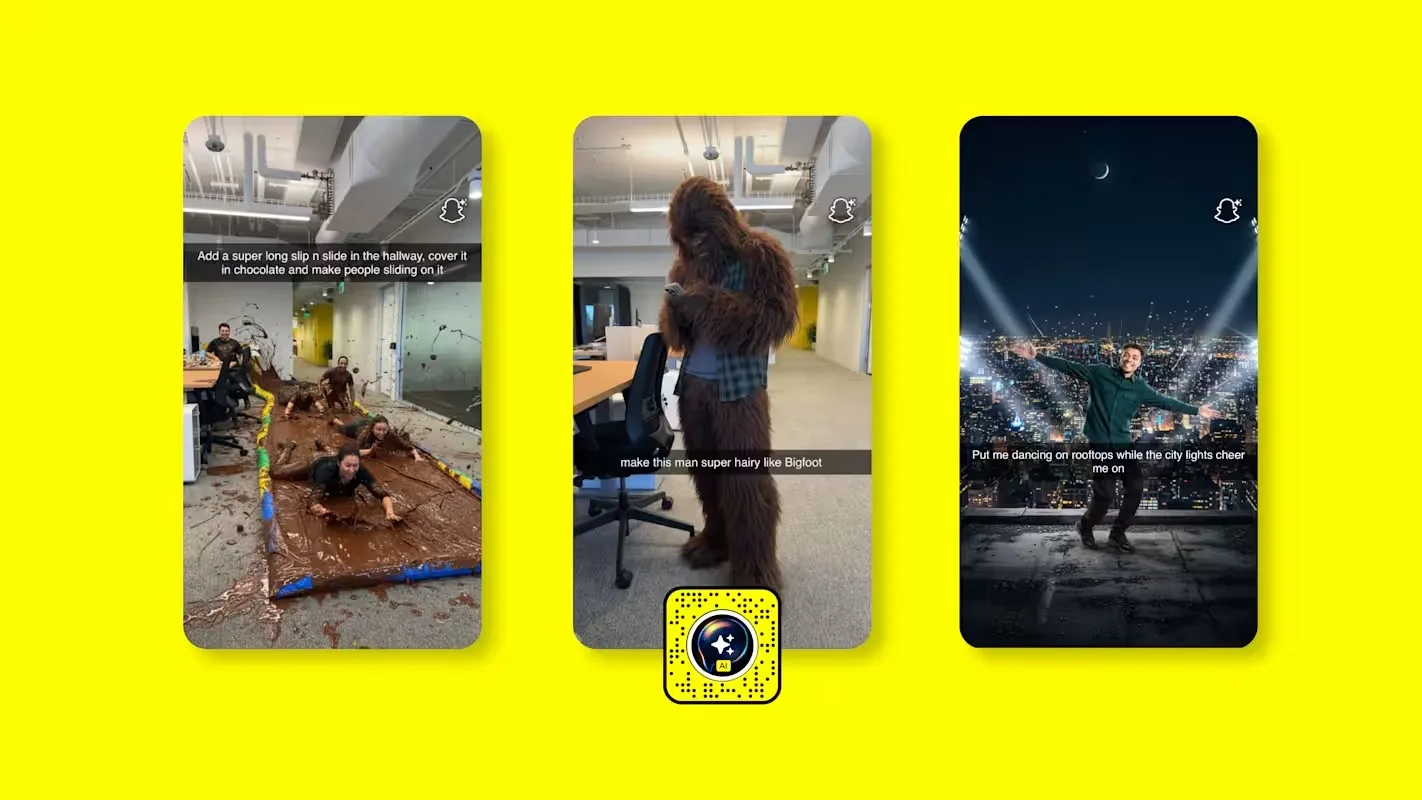 Snapchat rend son outil d’IA « Imagine Lens » entièrement gratuit