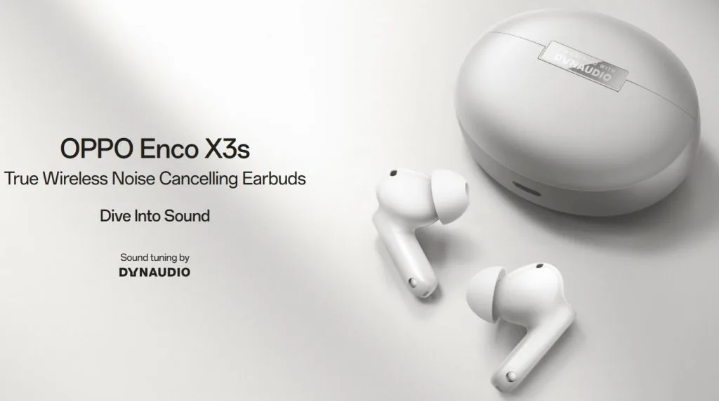 OPPO Enco X3s : ANC 55 dB et son Dynaudio pour des écouteurs premium à 129 €