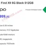 OPPO Find X9 Pro : 1 299 € et autonomie record, le nouveau flagship est prêt ? 53 Oppo Find X9 Price Exclusive