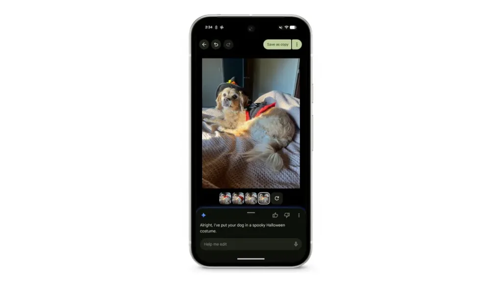 🎃 Google dévoile ses fonctionnalités Pixel « effrayamment parfaites » pour Halloween 61 PixelHalloween DoginCostume.max 1081x1081.format webp