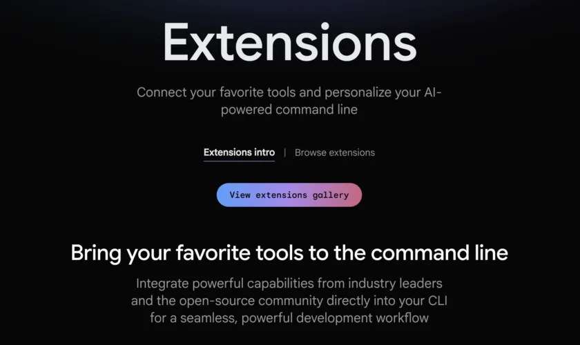 Google ouvre Gemini CLI aux extensions tierces : Figma, Stripe et d’autres déjà intégrés