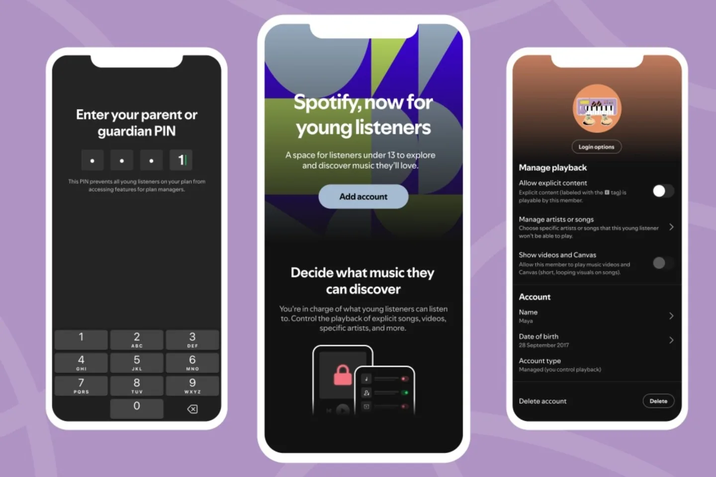 Spotify déploie les comptes gérés pour enfants sur les abonnements Premium Famille