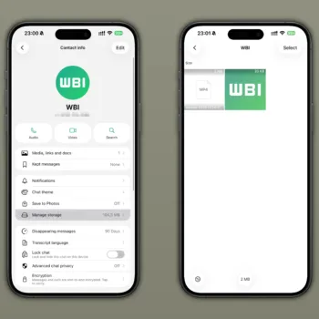 WhatsApp va vous aider à gérer le stockage conversation par conversation