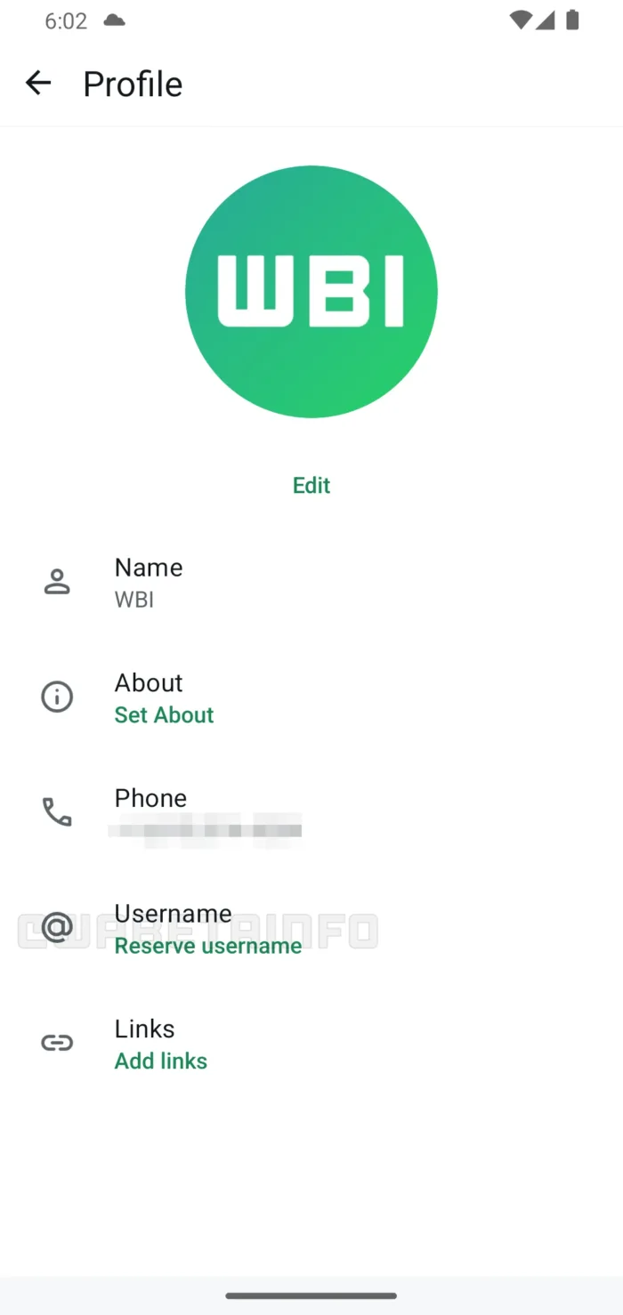 WA Reserve Favorite Username Feature Android