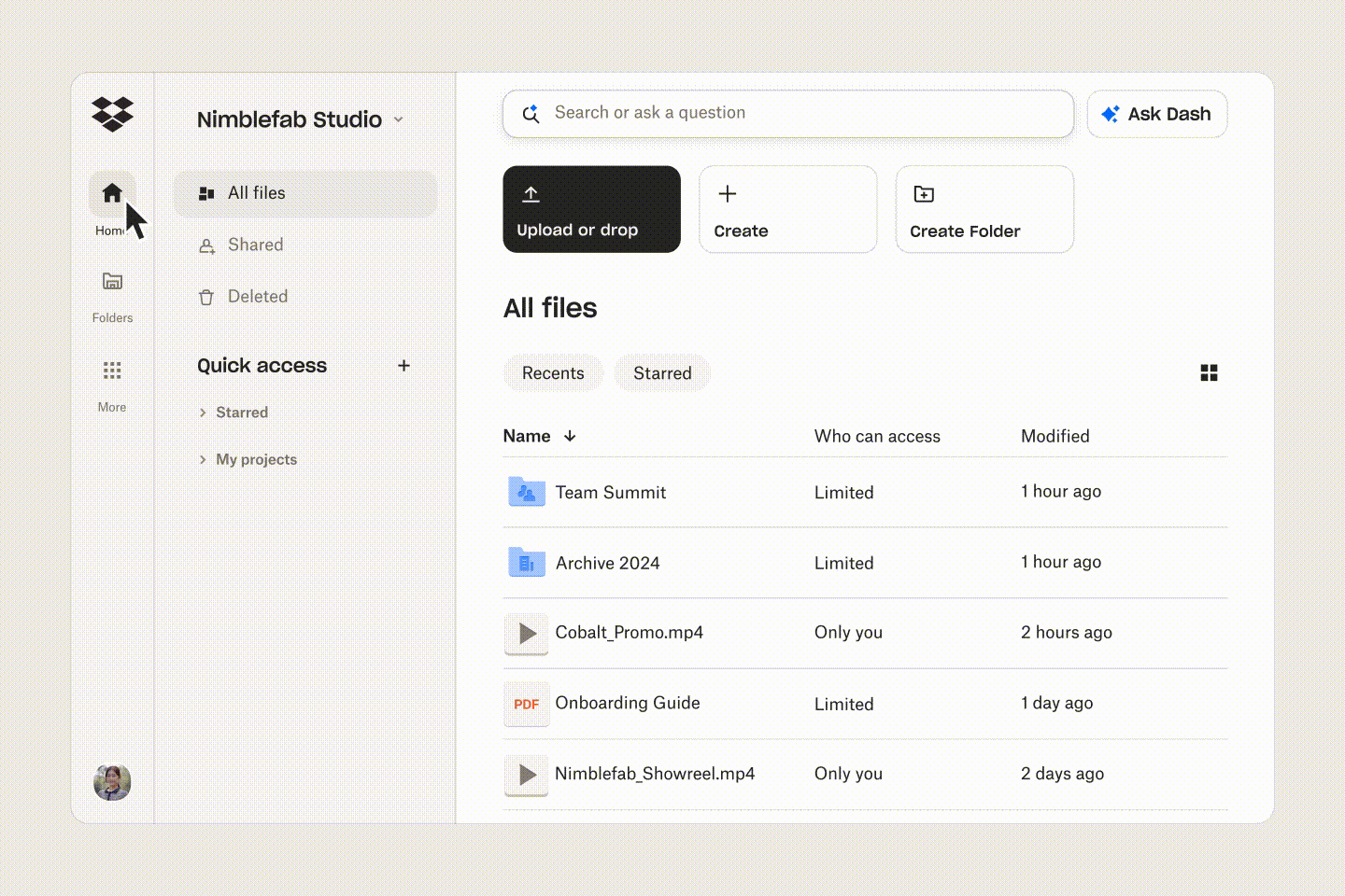 Dropbox intègre son IA Dash directement dans son application principale 50 dash semantic image search ui coconut