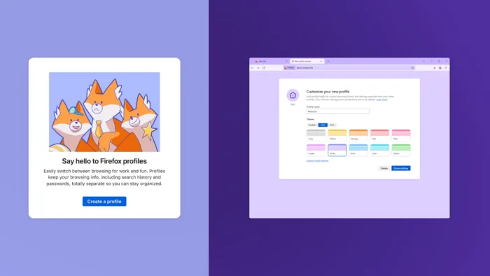 Firefox lance les profils multiples : Fini le mélange travail/perso, place à la navigation compartimentée