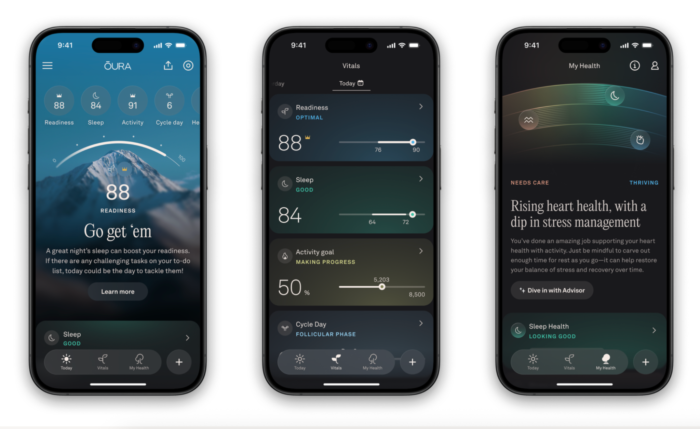Oura repense son application et prépare une fonction de suivi de la tension artérielle approuvée par la FDA