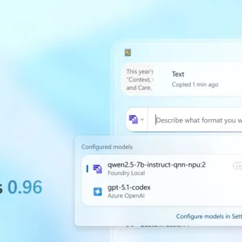 PowerToys 0.96 : le presse-papiers devient un hub de traitement texte IA
