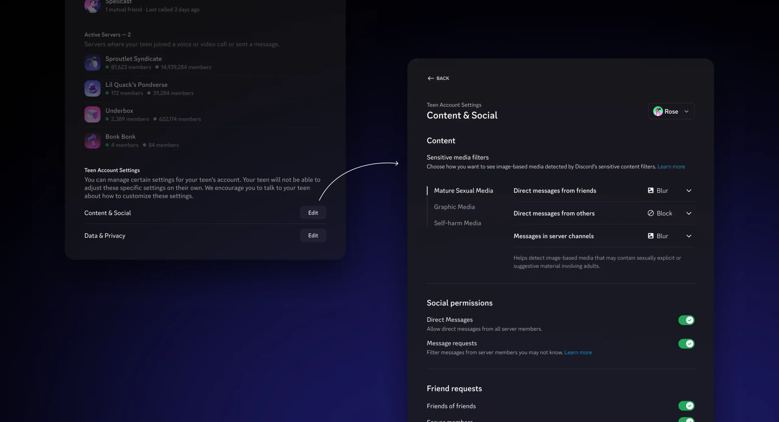 Discord renforce le Centre familial et les contrôles parentaux 50 02 FCv2 Settings EN scaled