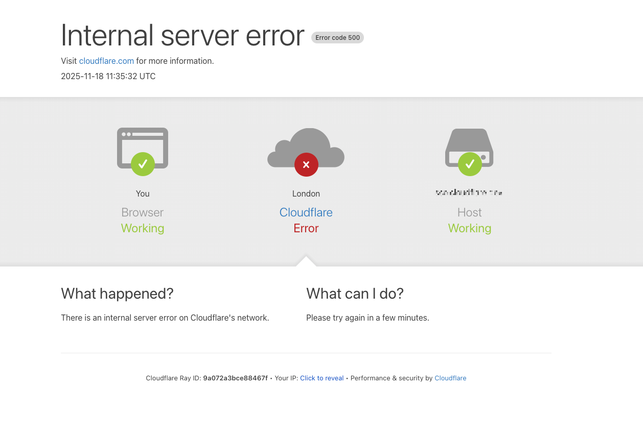 Cloudflare: A Major Outage Related to Bot Management Brings Down Part of the Web BLOG 3079 2