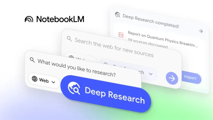 NotebookLM intègre Deep Research pour des rapports complets