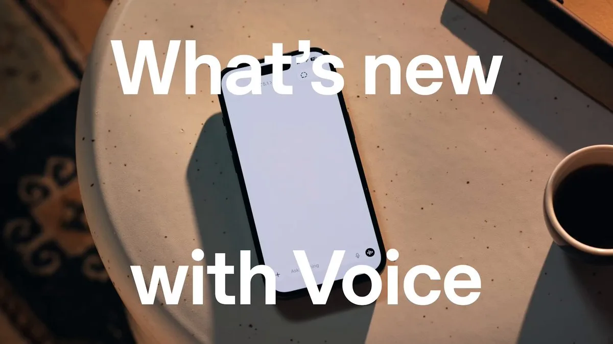 ChatGPT : le mode vocal arrive directement dans la fenêtre de conversation